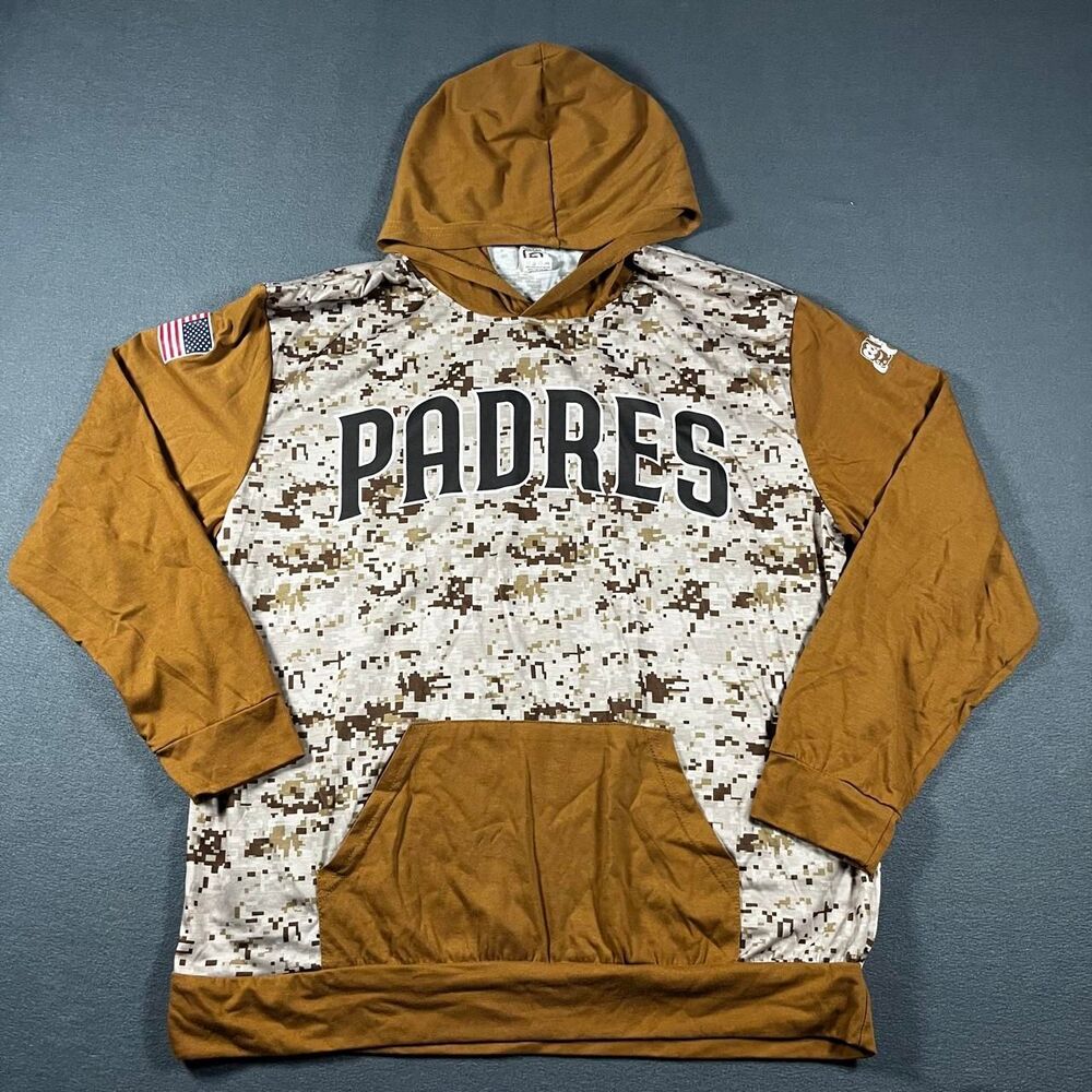 Mlb Men's Brown and White Hoodie